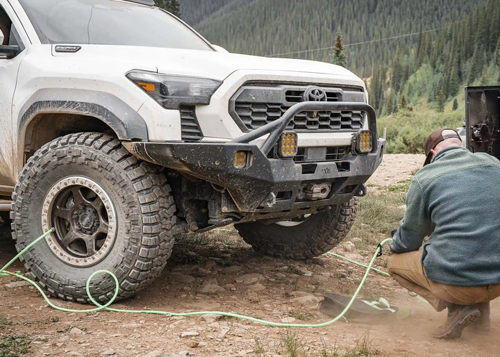 Hi-Lite Overland Toyota Tacoma Front Bumper 4th Gen (2024-2026) [Prerunner Bull Bar] by Backwoods Adventure Mods | KOVA Offroad