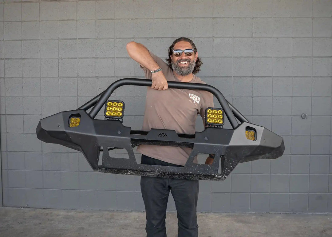 Hi-Lite Overland Toyota Tacoma Front Bumper 4th Gen (2024-2026) [Prerunner Bull Bar] by Backwoods Adventure Mods | KOVA Offroad