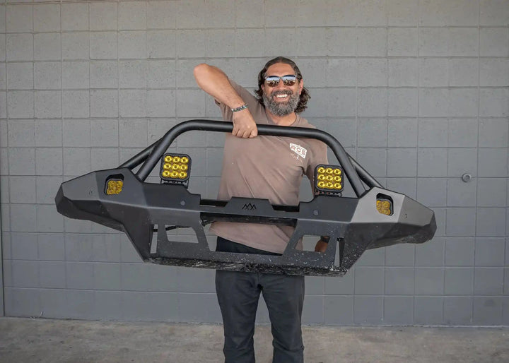 Hi-Lite Overland Toyota Tacoma Front Bumper 4th Gen (2024-2026) [Prerunner Bull Bar] by Backwoods Adventure Mods | KOVA Offroad