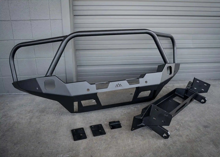Hi-Lite Overland Toyota Tacoma Front Bumper 4th Gen (2024-2026) [Bull Bar] by Backwoods Adventure Mods | KOVA Offroad