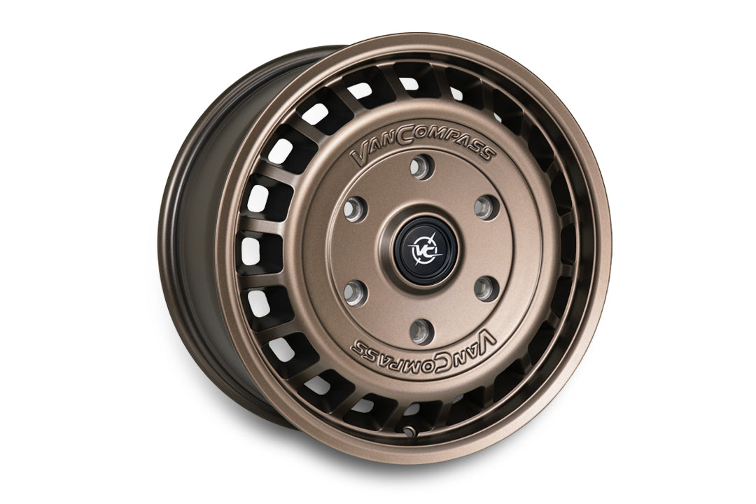 Van Compass Vane Wheel, Gold Rush, 17X8, 68Mm Offset, 6X180 Bc