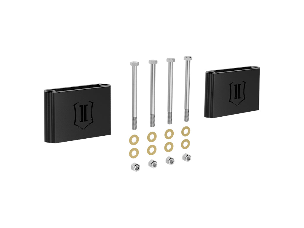 ICON 1999-2004 Ford F-250 & F-350 Super Duty 4WD/2000-2005 Ford Excursion 4WD, Front, 3.5" Bump Stop Spacer Kit