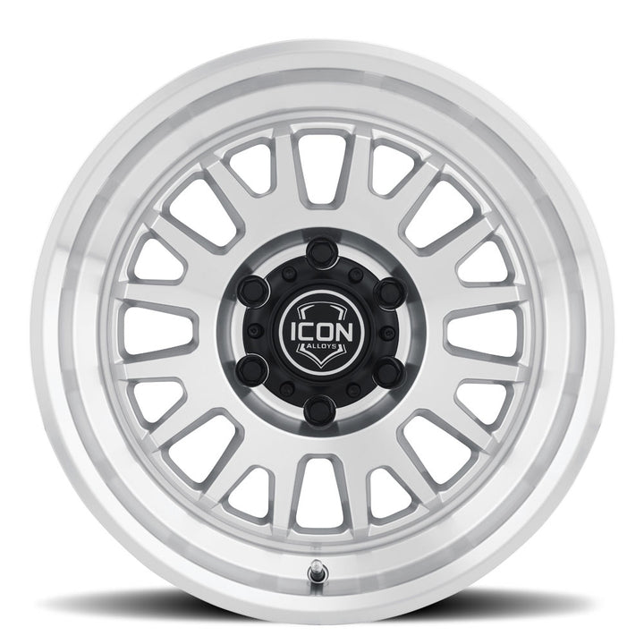 ICON Alloys Anza, Silver Machined, 17 x 8.5 / 5 x 150, 25mm Offset, 5.75" BS