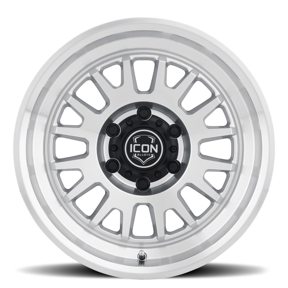 ICON Alloys Anza, Silver Machined, 17 x 8.5 / 6 x 135, 6mm Offset, 5" Backspace