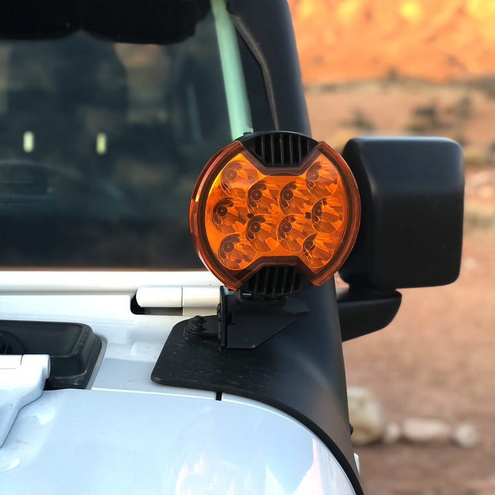 KC HiLiTES 6 Inch SlimLite LED Light Shield - Amber