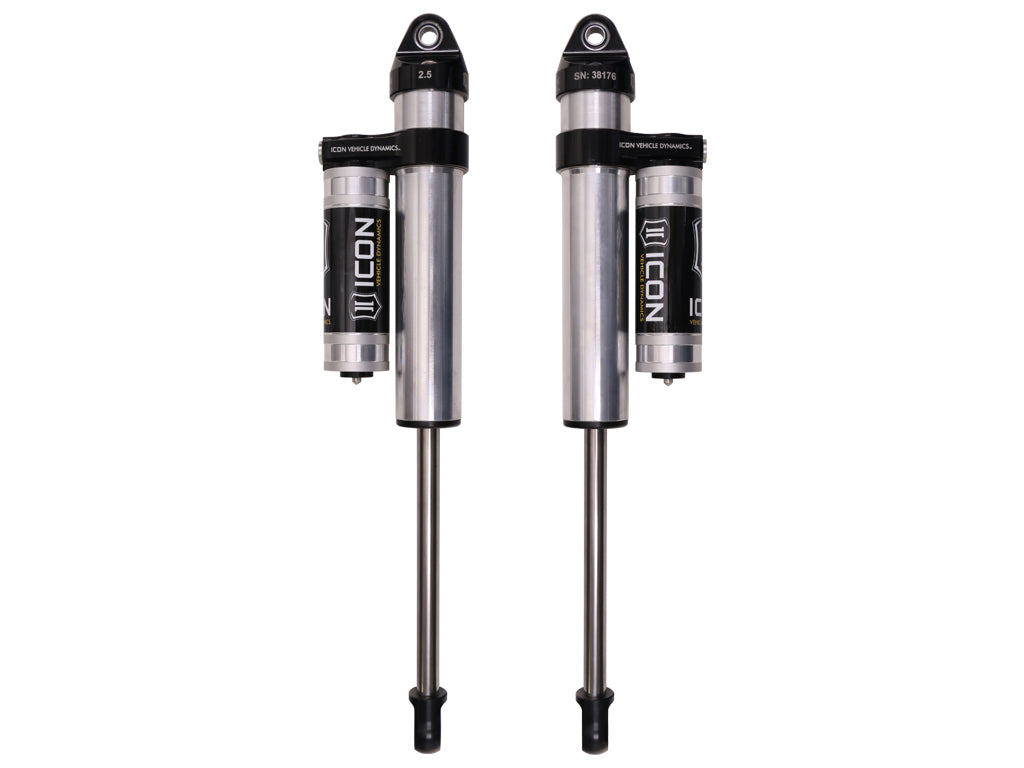ICON 2004-2008 Ford F-150 2WD, 0-3” Lift, Rear, V.S. 2.5 Aluminum Series Shock Absorbers, Piggyback Reservoir, Pair