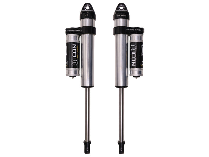 ICON 2004-2008 Ford F-150 2WD, 0-3” Lift, Rear, V.S. 2.5 Aluminum Series Shock Absorbers, Piggyback Reservoir, Pair