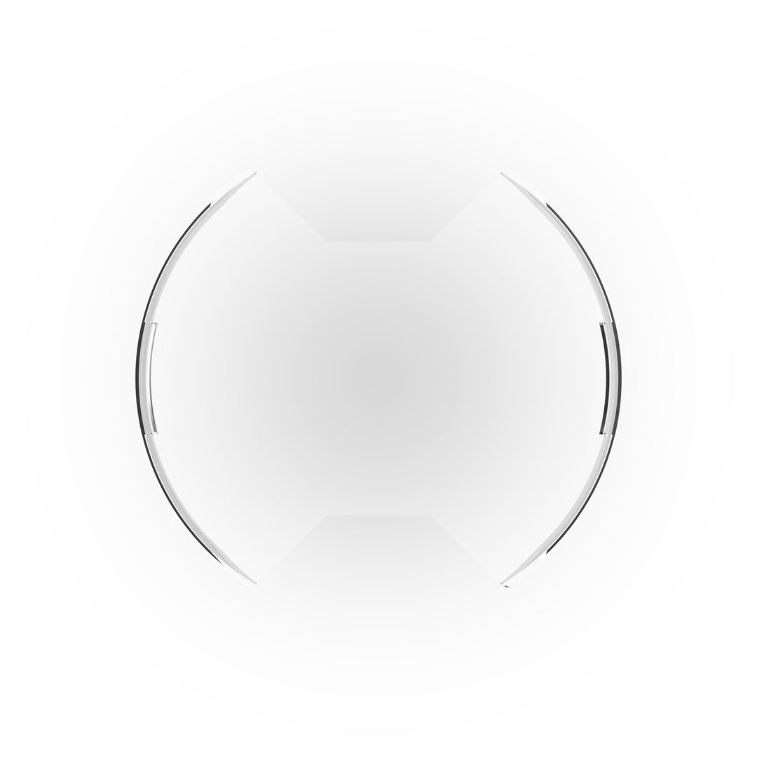 KC HiLiTES SlimLite 8-inch LED Light Shield - Clear
