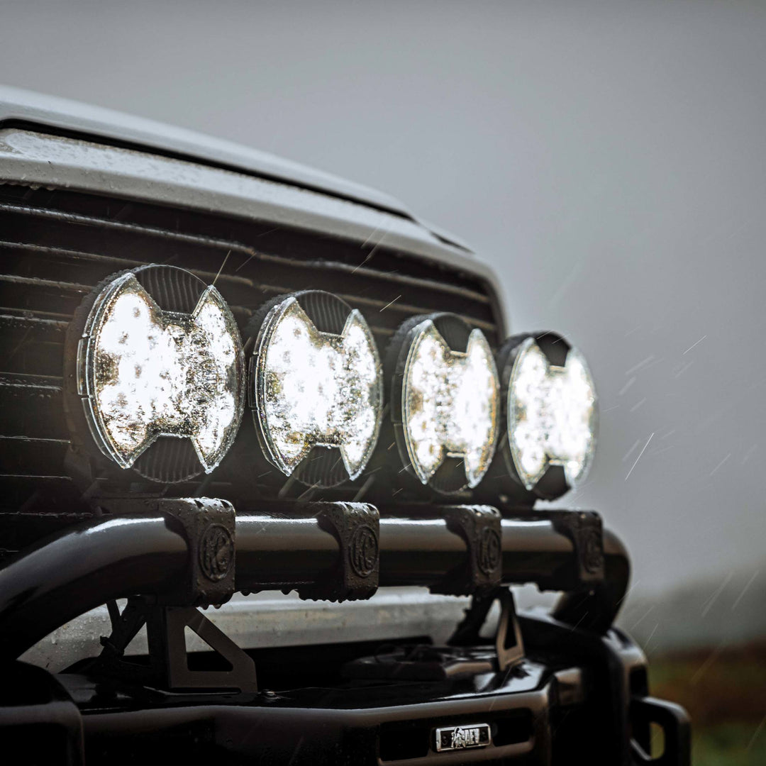KC HiLiTES SlimLite 8-inch LED Light Shield - Clear