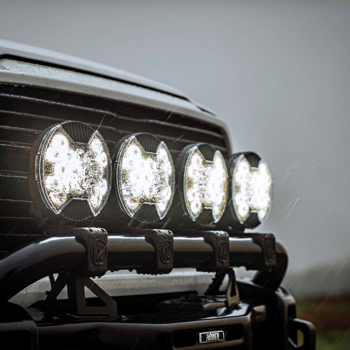 KC HiLiTES SlimLite 8-inch LED Light Shield - Clear