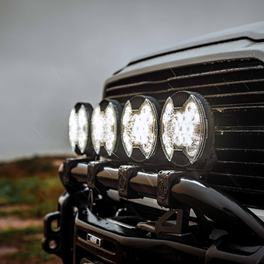 KC HiLiTES SlimLite 8-inch LED Light Shield - Clear
