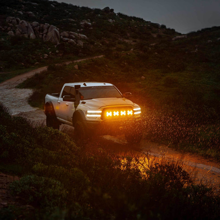 KC HiLiTES SlimLite 8-Inch LED Light Shield - Amber