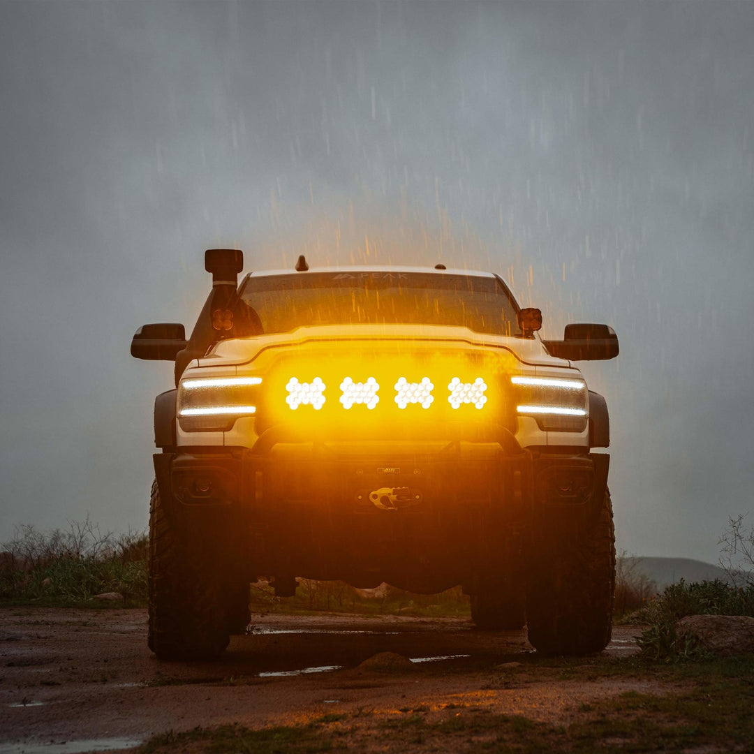 KC HiLiTES SlimLite 8-Inch LED Light Shield - Amber