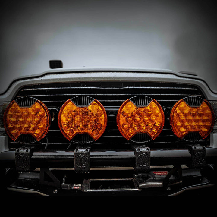 KC HiLiTES SlimLite 8-inch LED Light Shield for Driving - Amber