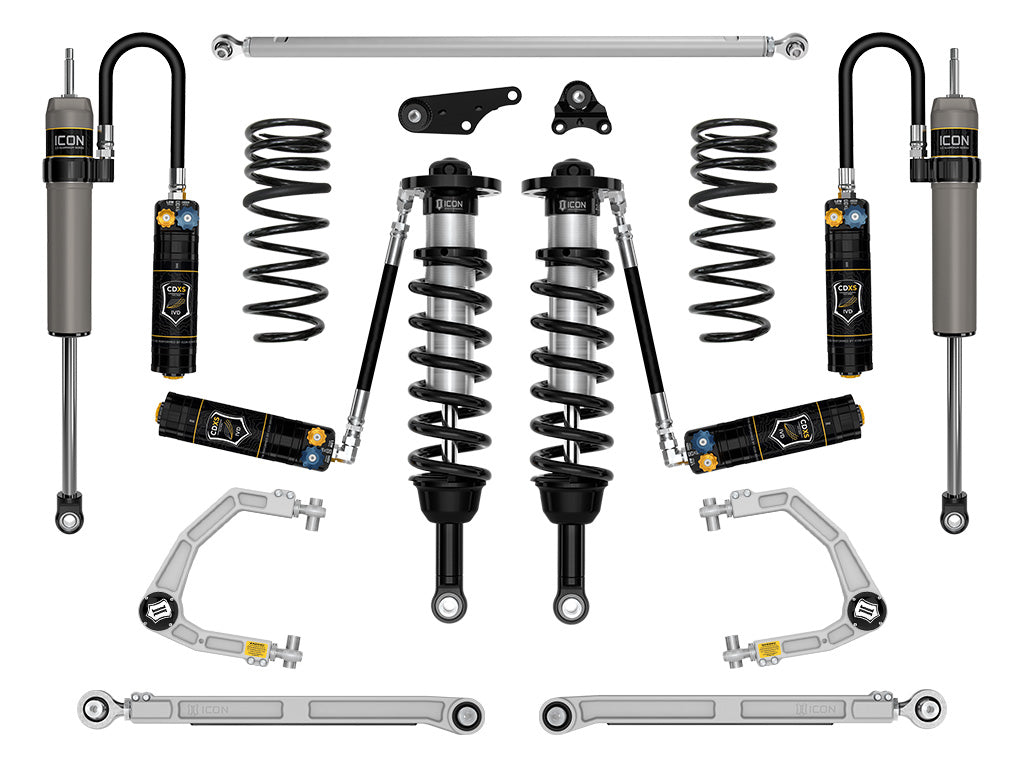ICON 2024-2026 Toyota Land Cruiser 250 Series, 1.25-3" Lift, Stage 8 Suspension System, CDXS, Billet