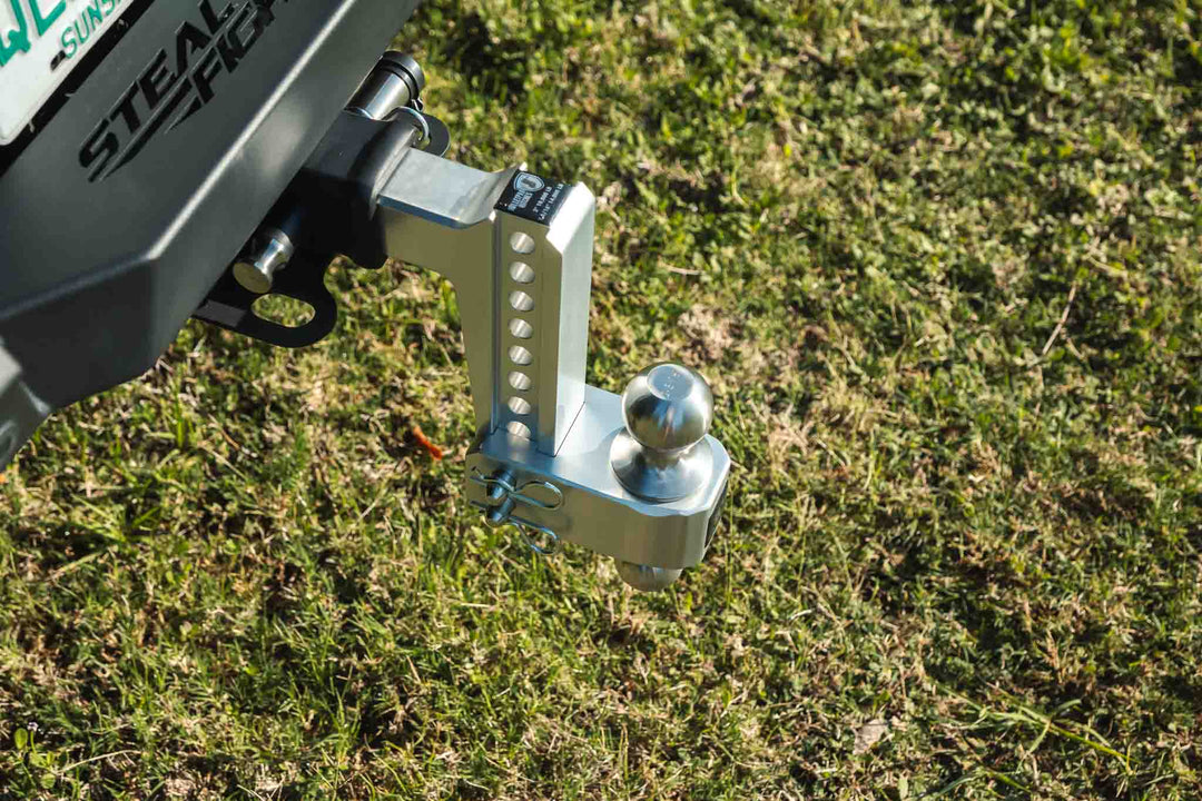 BulletProof 2.0" Aluminum Medium Duty 6" Drop/Rise Hitch - Stainless Ball