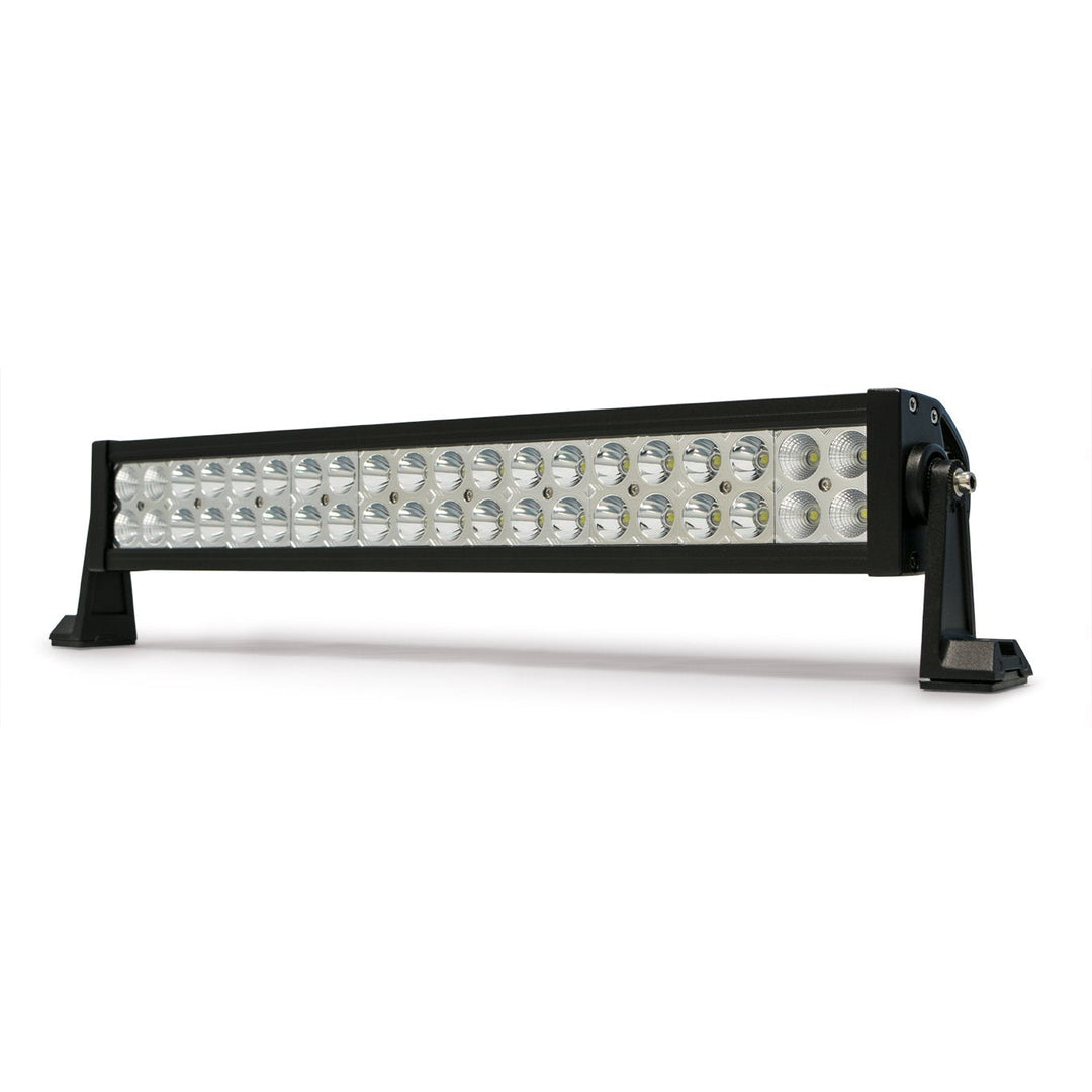 Dual Row LED Light Bar With Chrome Bezel