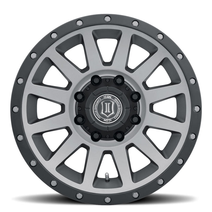 ICON Alloys Compression HD, Titanium, 18 x 9 / 8 x 6.5, 12mm Offset, 5.5" Backspace
