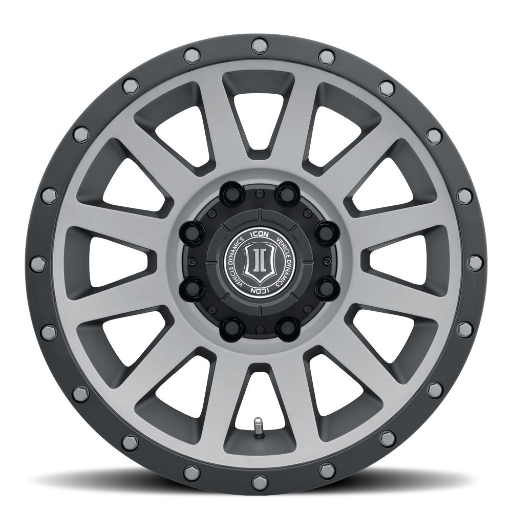 ICON Alloys Compression, Titanium HD, 18 x 9 / 8 x 180, 12mm Offset, 5.5" Backspace