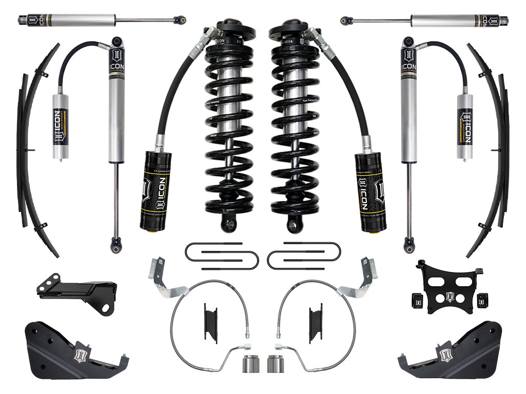 ICON 2023-2026 Ford F-250/F-350 Super Duty 4WD, 4-5.5" Lift, Stage 2 Coilover Conversion System w/ Expansion Packs