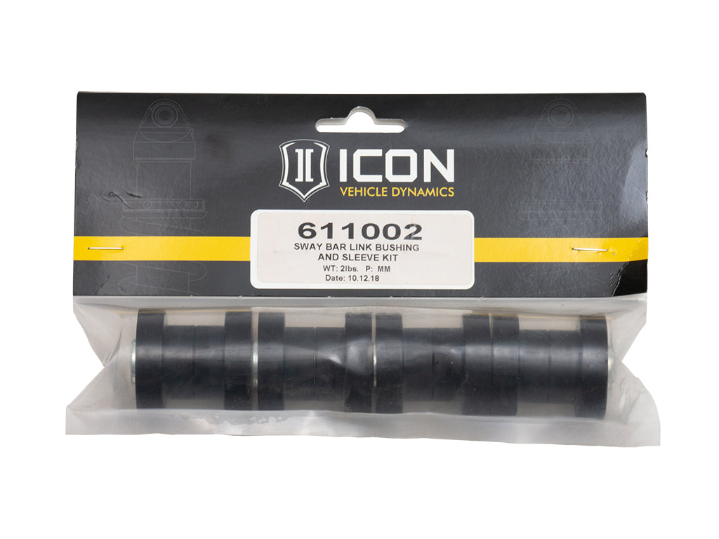 ICON Ford F-250/F-350 & Jeep Wrangler JK/JL, Sway Bar Link Bushing & Sleeve Kit