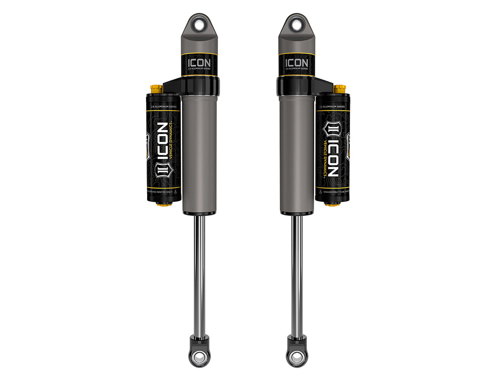 ICON 2021-2026 Ford F-150 4WD/F-150 Tremor, 0-2" Lift, Rear, V.S. 2.5 Aluminum Series Shock Absorbers, Piggyback Reservoir w/ CDCV, Pair