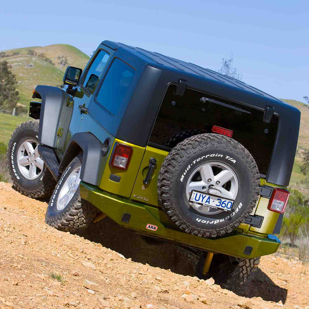ARB 5650200 Rear Bumper for Jeep Wrangler – Off-Road Steel Protection with Tow and Recovery Points