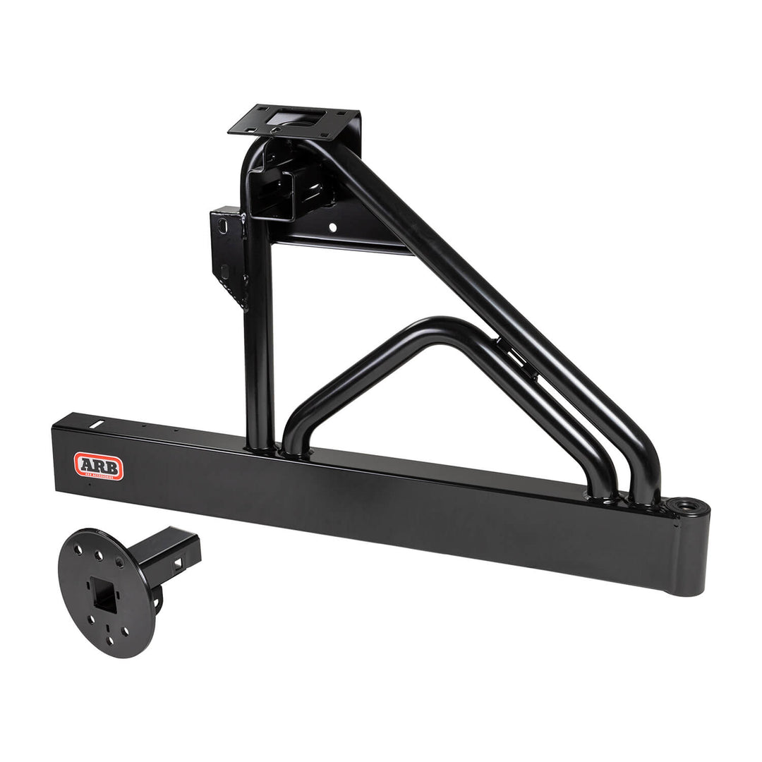 ARB Spare Tire Carrier for Jeep Wrangler (Part No. 5750012) – Heavy Duty Steel Bumper Mount with Satin Finish