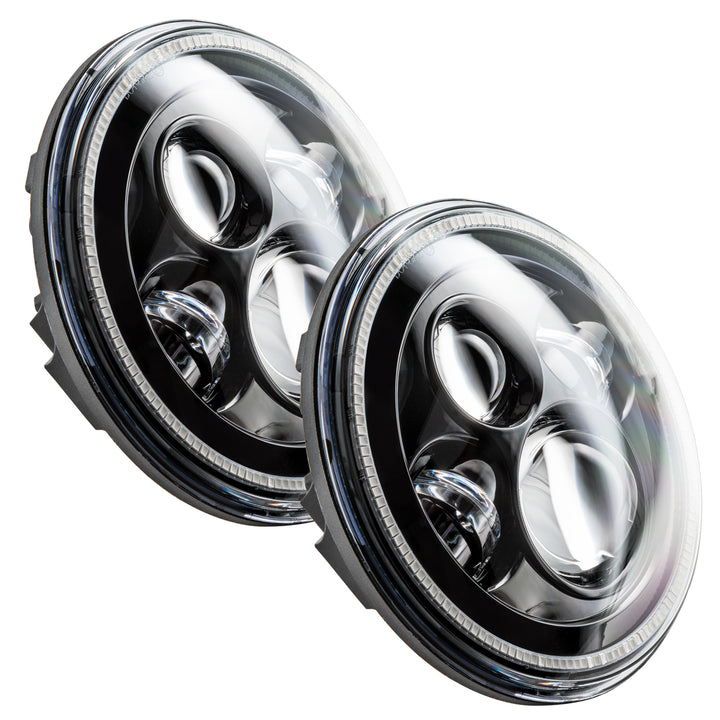 Oracle Lighting 5769-001 7-inch High Powered LED Headlights with Black Bezel, White Light