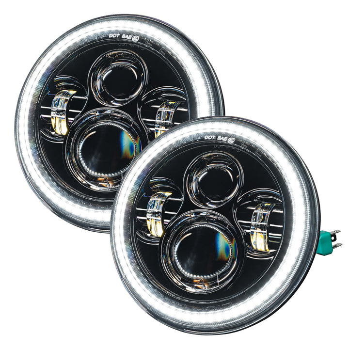 Oracle Lighting 5769-123 Jeep Wrangler JK Switchback LED Halo Headlights with Amber Turn Signal