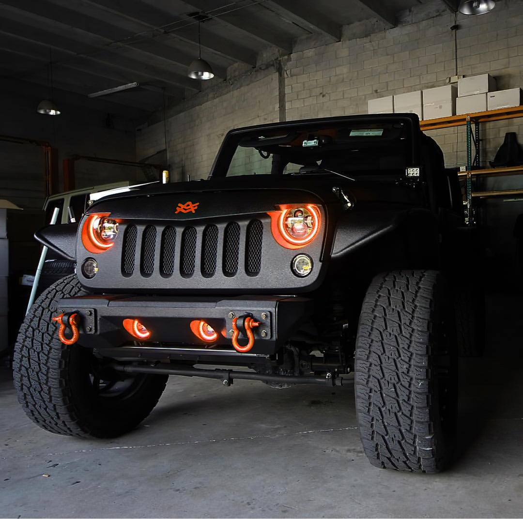 Oracle Lighting 5769-332 7-Inch High Powered LED Headlights with Black Bezel and Dynamic ColorSHIFT