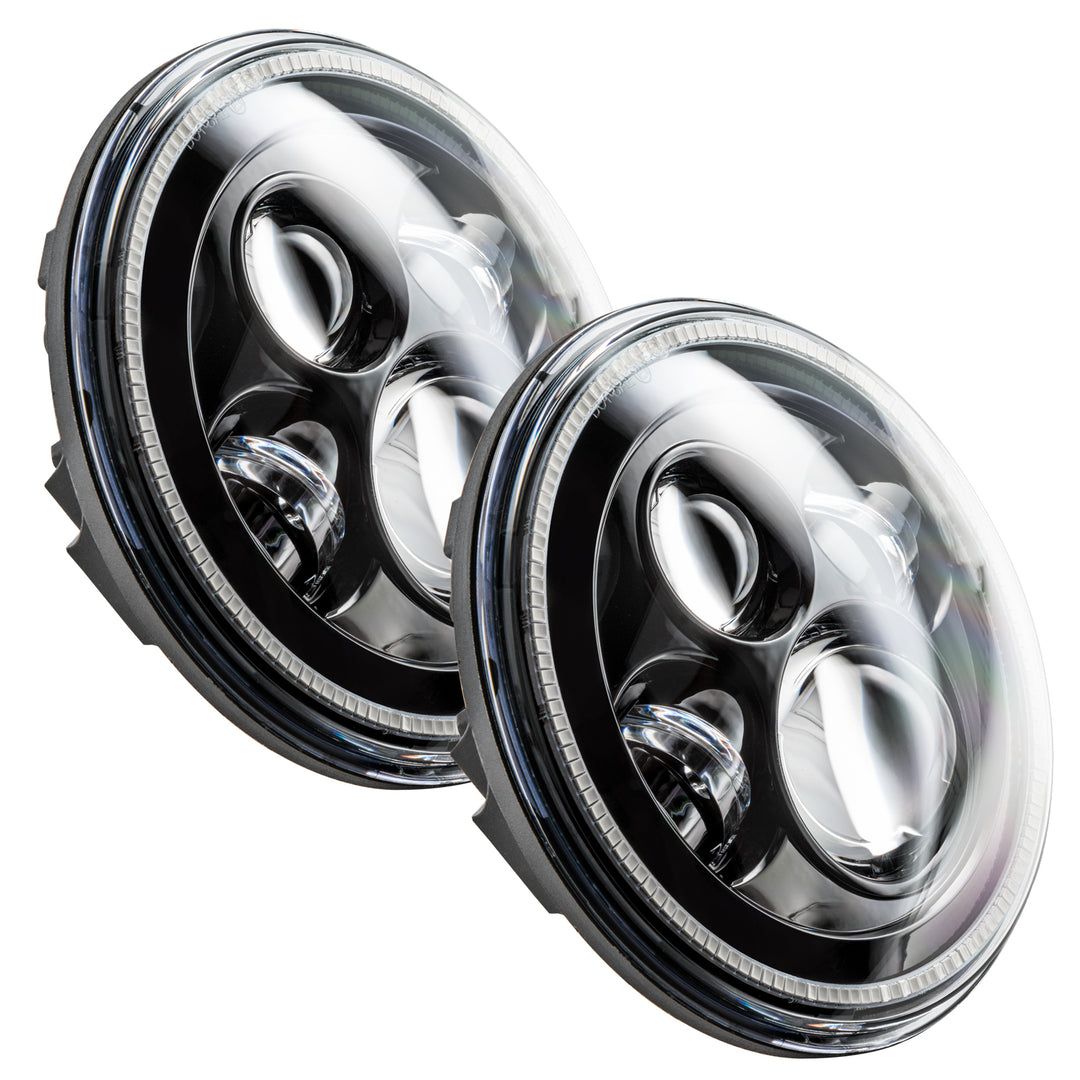 Oracle Lighting 5769-504 7-inch High Powered LED Headlights – No Halo with Black Bezel