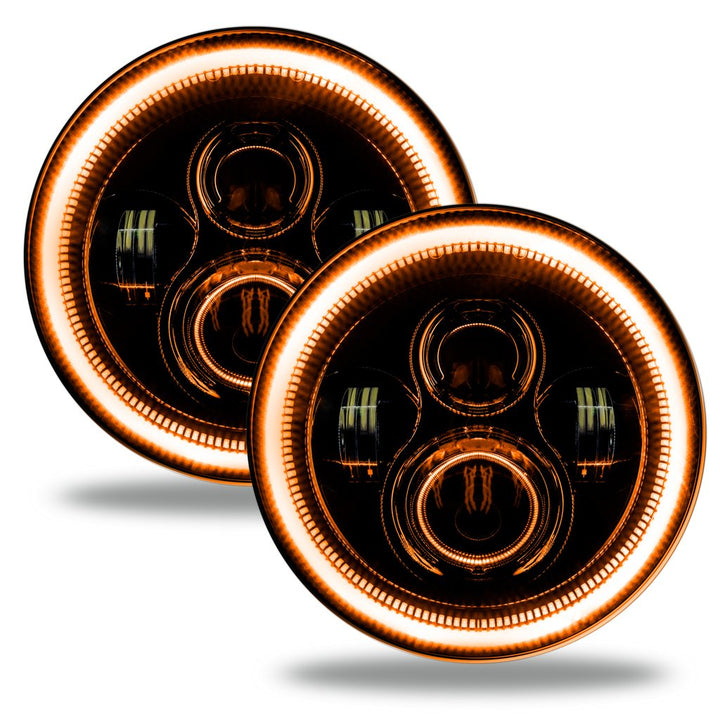 Oracle Lighting 5769J-332 - 7 Inch High Powered LED Headlights with Dynamic ColorSHIFT for Jeep JL/JT