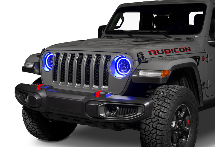 Oracle Lighting 5769J-332 - 7 Inch High Powered LED Headlights with Dynamic ColorSHIFT for Jeep JL/JT