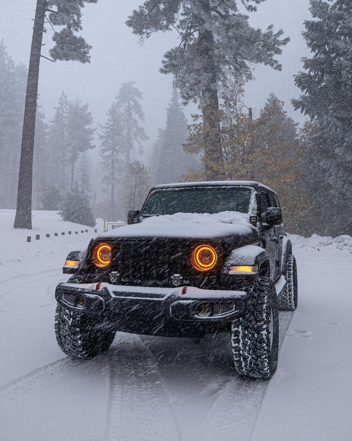 Oracle Lighting 5769J-335 High Powered 7-inch LED Headlights with ColorSHIFT Halos for Jeep Wrangler JL & Gladiator JT