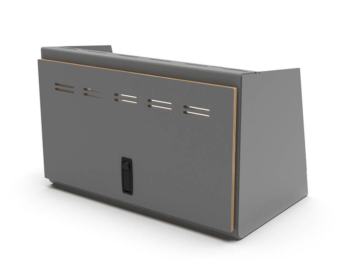 24" Upper Cabinet White - Black Door