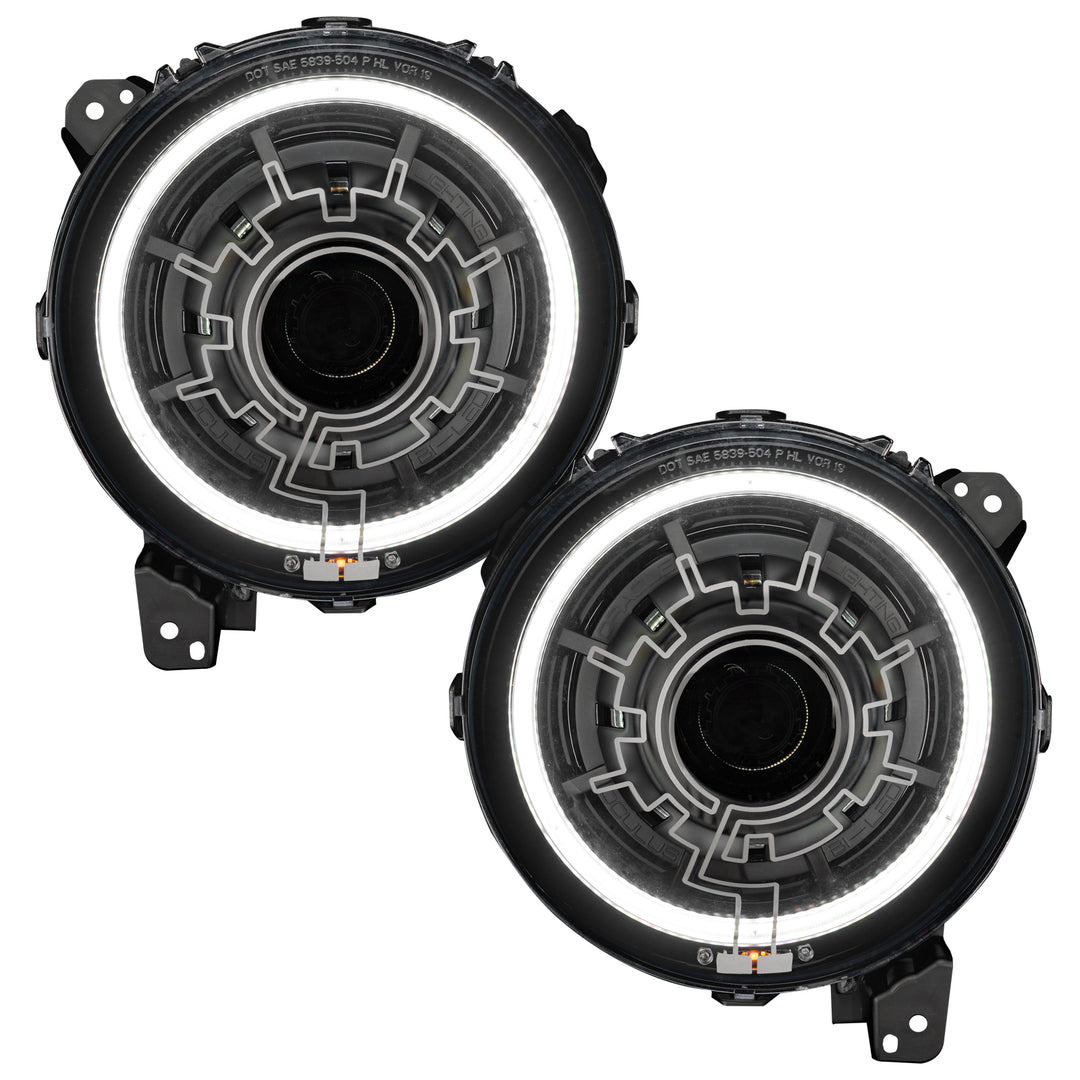 Oracle Lighting 5839-111 Heated Bi-LED Headlight Assembly for Jeep Wrangler JL and Gladiator JT