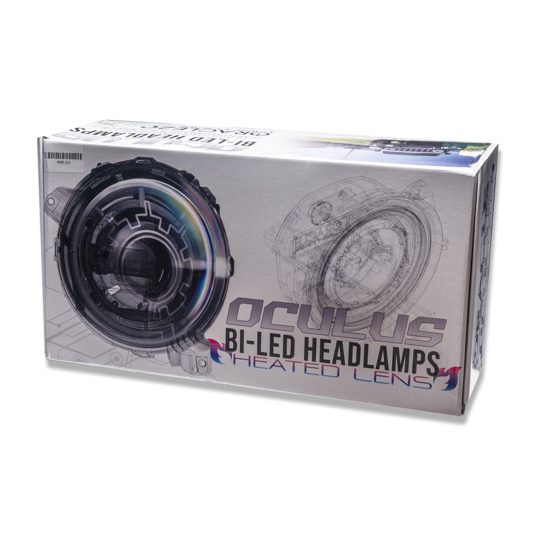 Oracle Lighting 5839-111 Heated Bi-LED Headlight Assembly for Jeep Wrangler JL and Gladiator JT