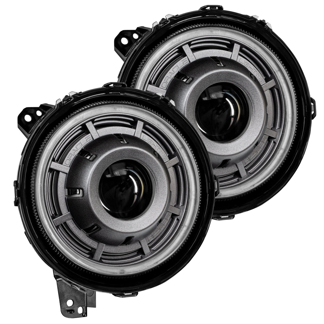 Oracle Lighting Oculus Bi-LED Headlamps for Jeep Wrangler JL & Gladiator JT - Graphite Metallic, 5500K