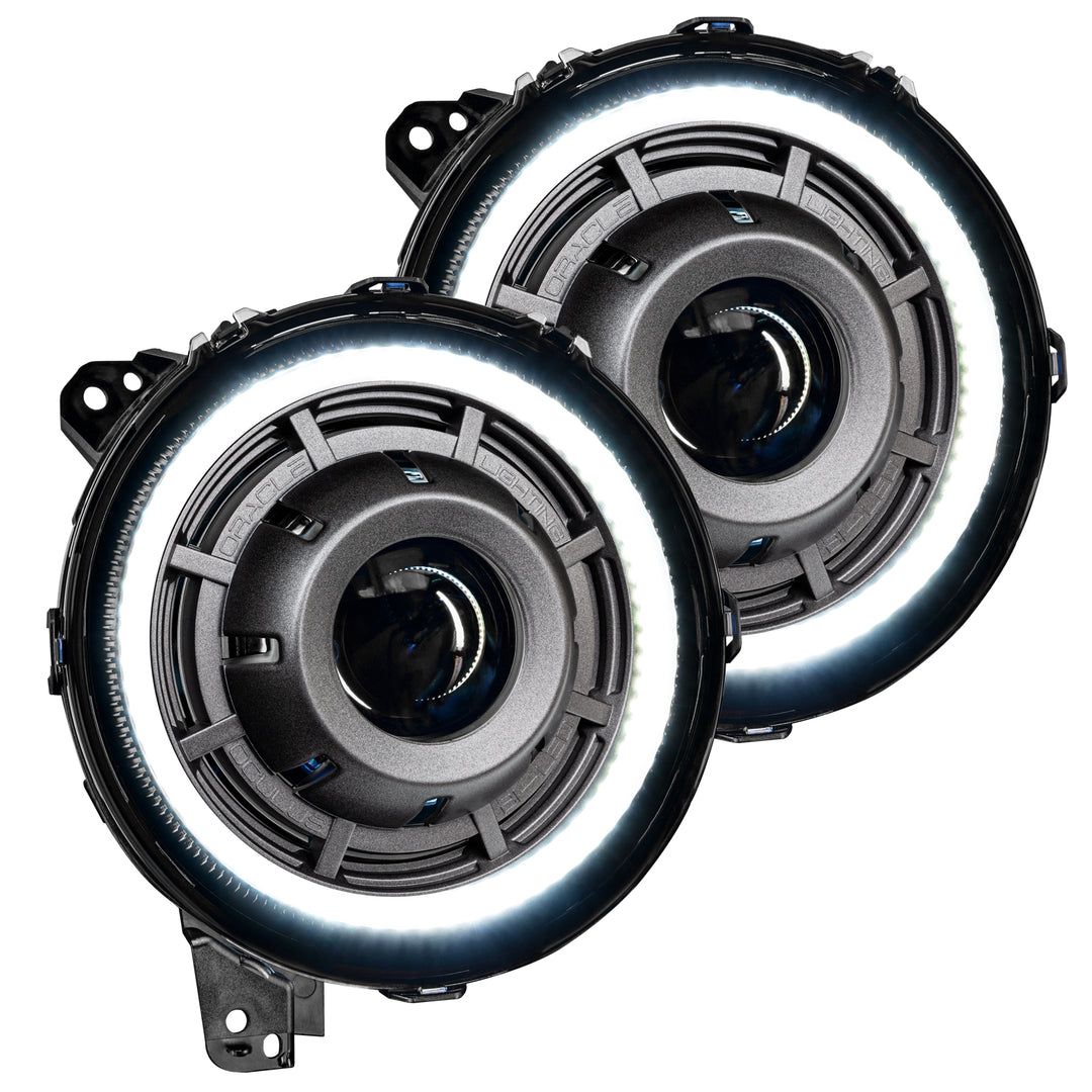Oracle Lighting Oculus Bi-LED Headlamps for Jeep Wrangler JL & Gladiator JT - Graphite Metallic, 5500K