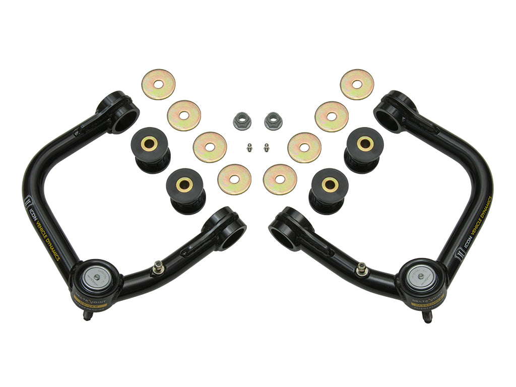 Icon Vehicle Dynamics 58450DJ Tubular Front Upper Control Arm Kit with Delta Joint for 2005-2023 Toyota Tacoma