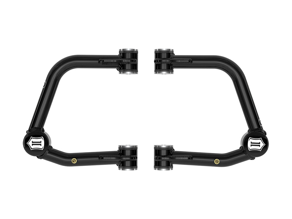 ICON Vehicle Dynamics Front Tubular Upper Control Arms with Delta Joint PRO for Toyota Tacoma, Land Cruiser 250, 4Runner, and Lexus GX550 (Part Number 58452DJ)