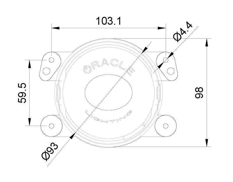 Oracle Lighting 5846-001 High Performance 20W LED Fog Lights for Jeep JK/JL/JT