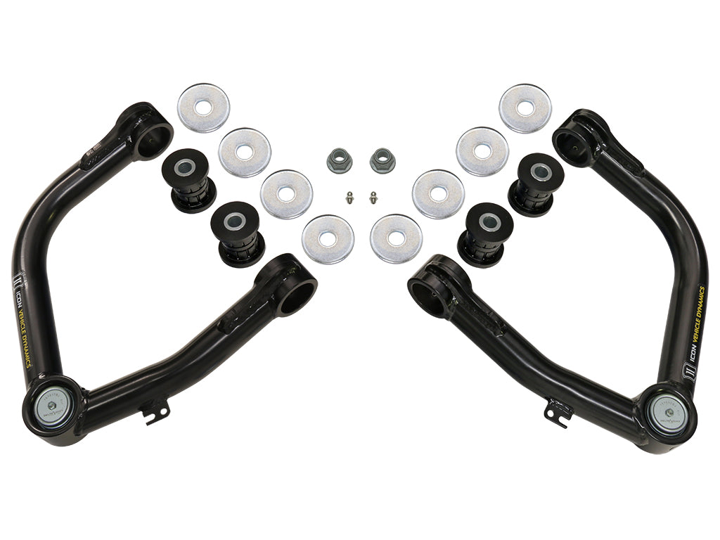 ICON Vehicle Dynamics 58460DJ Tubular Front Upper Control Arm Kit with Delta Joint for Toyota Tundra & Sequoia (2007-2021 Tundra / 2008-2022 Sequoia)