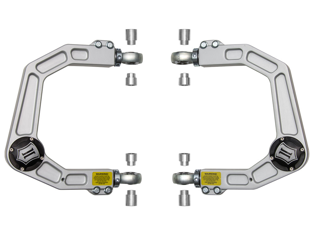 ICON Vehicle Dynamics 58550DJ Billet Front Upper Control Arm Kit with Delta Joint for Toyota Tacoma 2005-2023