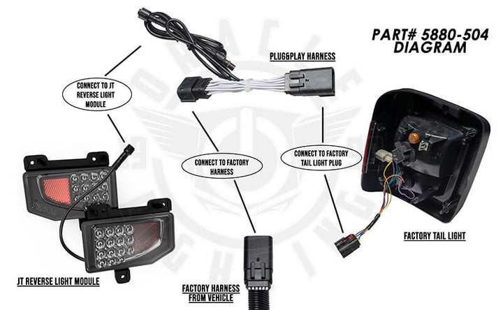 5881 504   Back Up Light Set