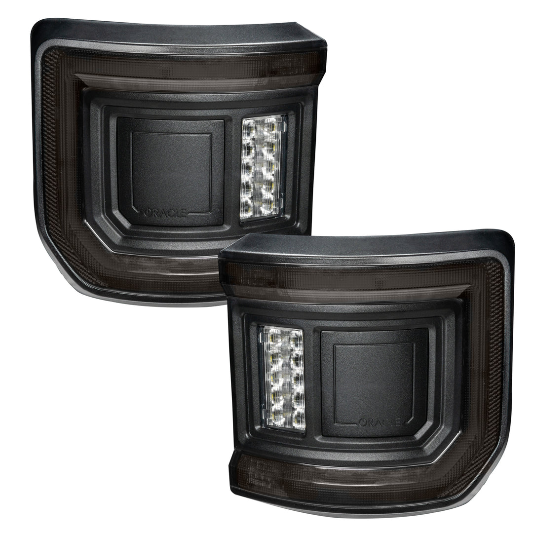 Oracle Lighting Black Series Flush Mount LED Tail Lights for Jeep Gladiator JT - Tinted Lens