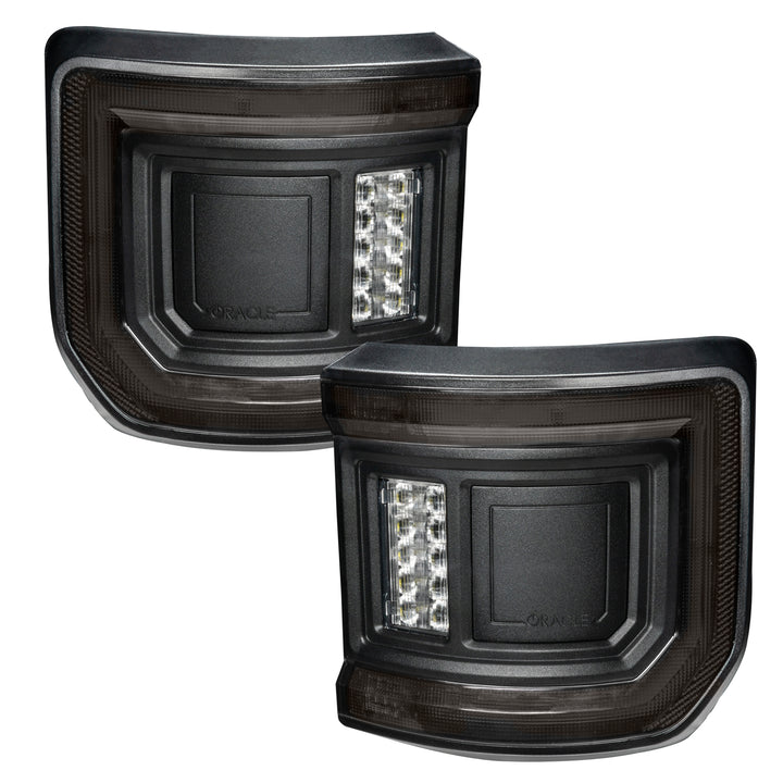 Oracle Lighting Black Series Flush Mount LED Tail Lights for Jeep Gladiator JT - Tinted Lens