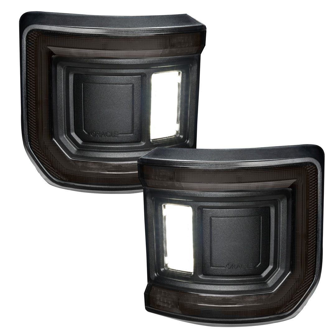 Oracle Lighting Black Series Flush Mount LED Tail Lights for Jeep Gladiator JT - Tinted Lens