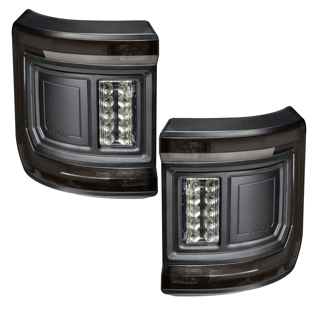Oracle Lighting Black Series Flush Mount LED Tail Lights for Jeep Gladiator JT - Tinted Lens